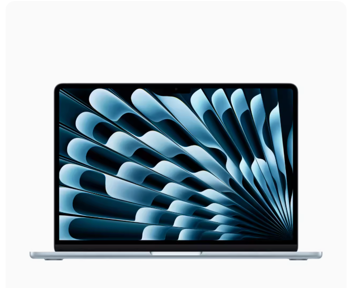 Apple/苹果 13 英寸 MacBook Air Apple M4 芯片 10 核中央处理器 10 核图形处理器 24GB 统一内存 512GB 固态硬盘