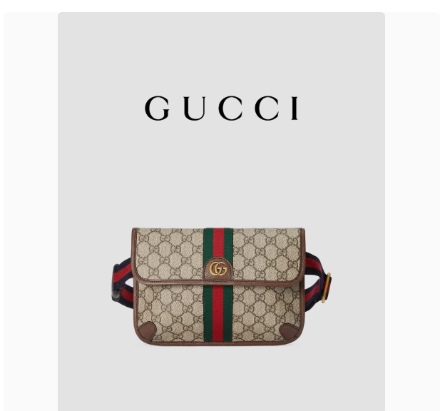 GUCCI古驰Ophidia系列小号腰包斜挎包